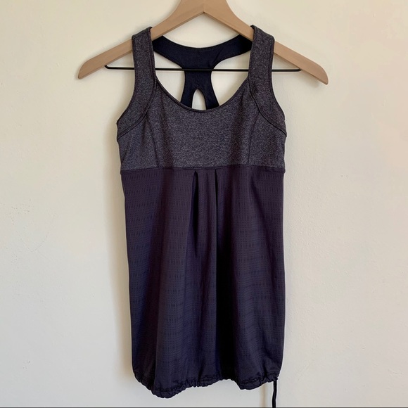 Old Navy Gray Waist Tie Active Tank Top - Picture 2 of 13